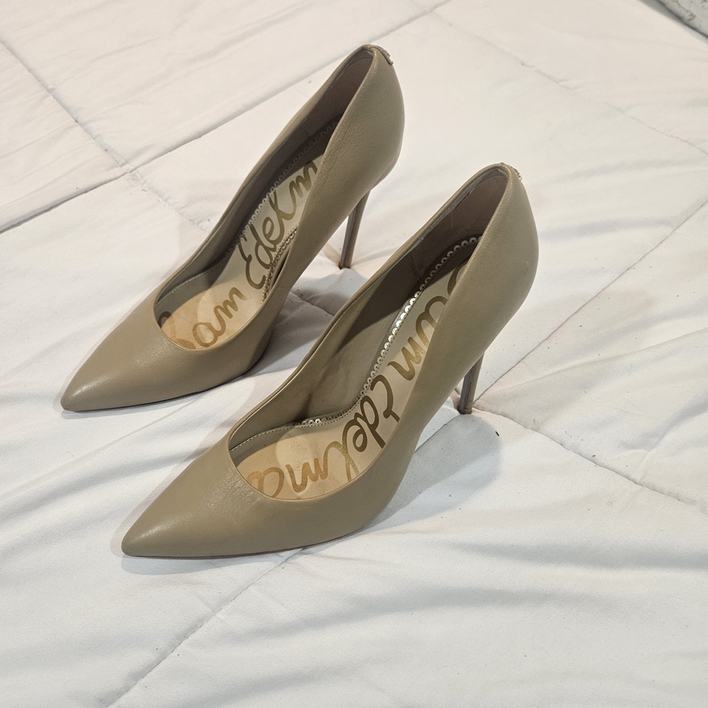 Sam Edelman Danna Stilletto Size 11 tan Heels